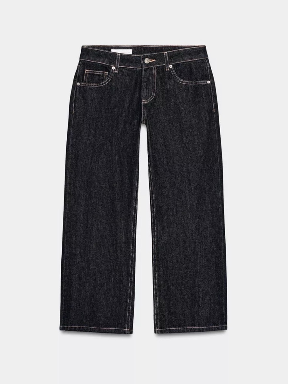 Zara Low Rise Wide Leg Jeans
